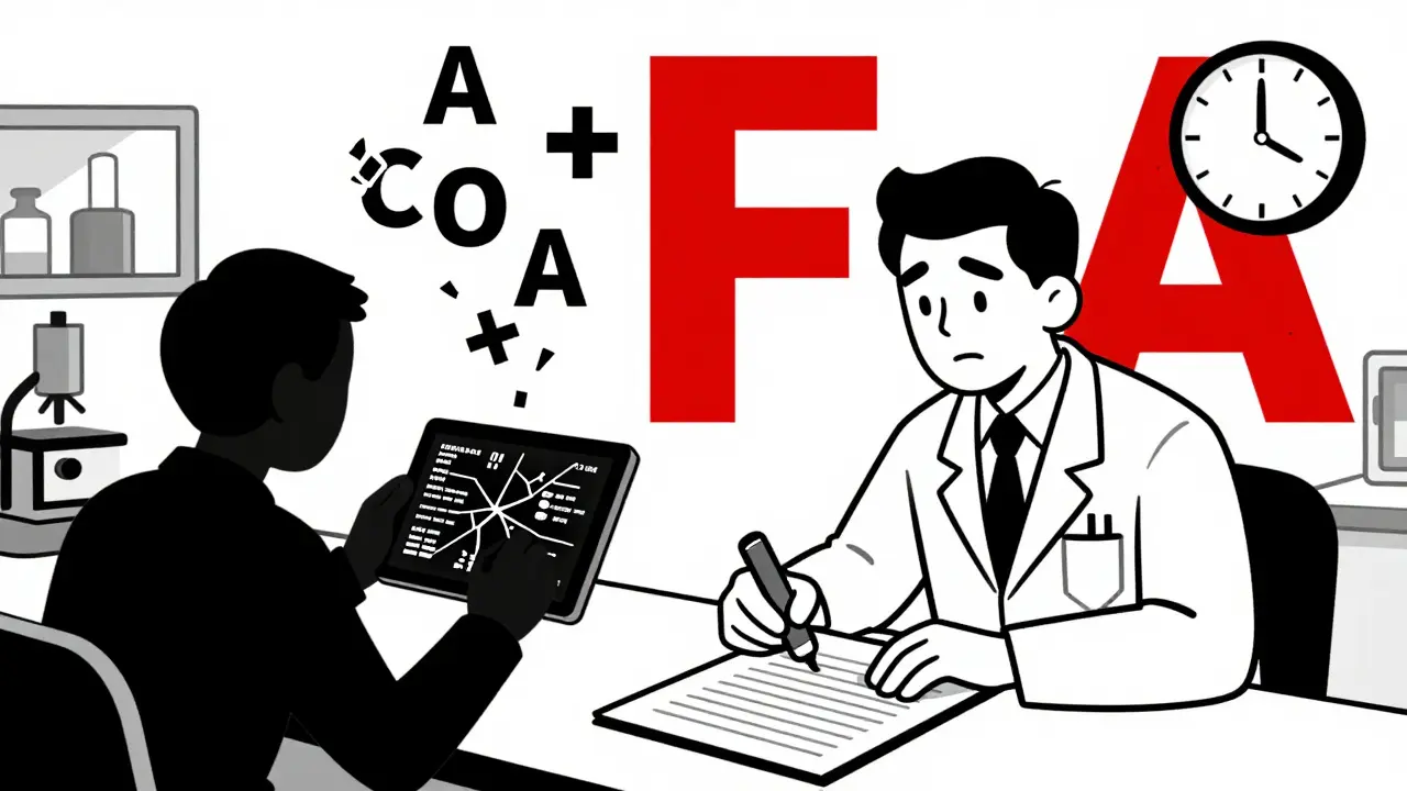 Scientist erasing test results on laminated logbook while digital data vanishes, ALCOA+ icons crumbling above.