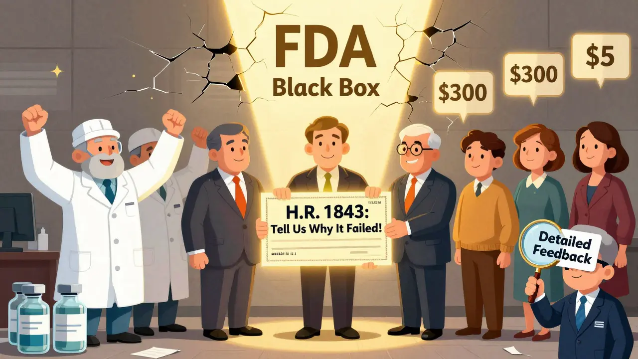 Lawmakers pass transparency bill as light breaks through FDA's black box, prices drop for patients.